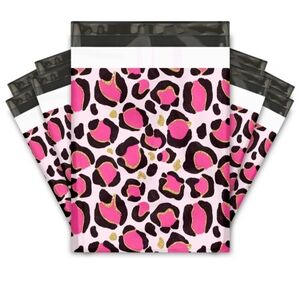 20 10x13 Pink Leopard 🐆 Print Polymailers
